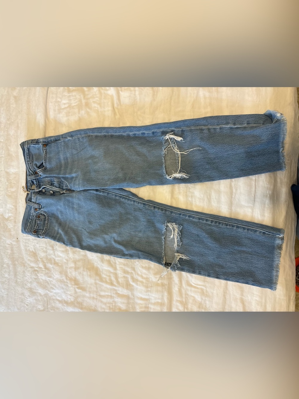 Levi's Light Blue Denim Jeans with Contrast Stitching